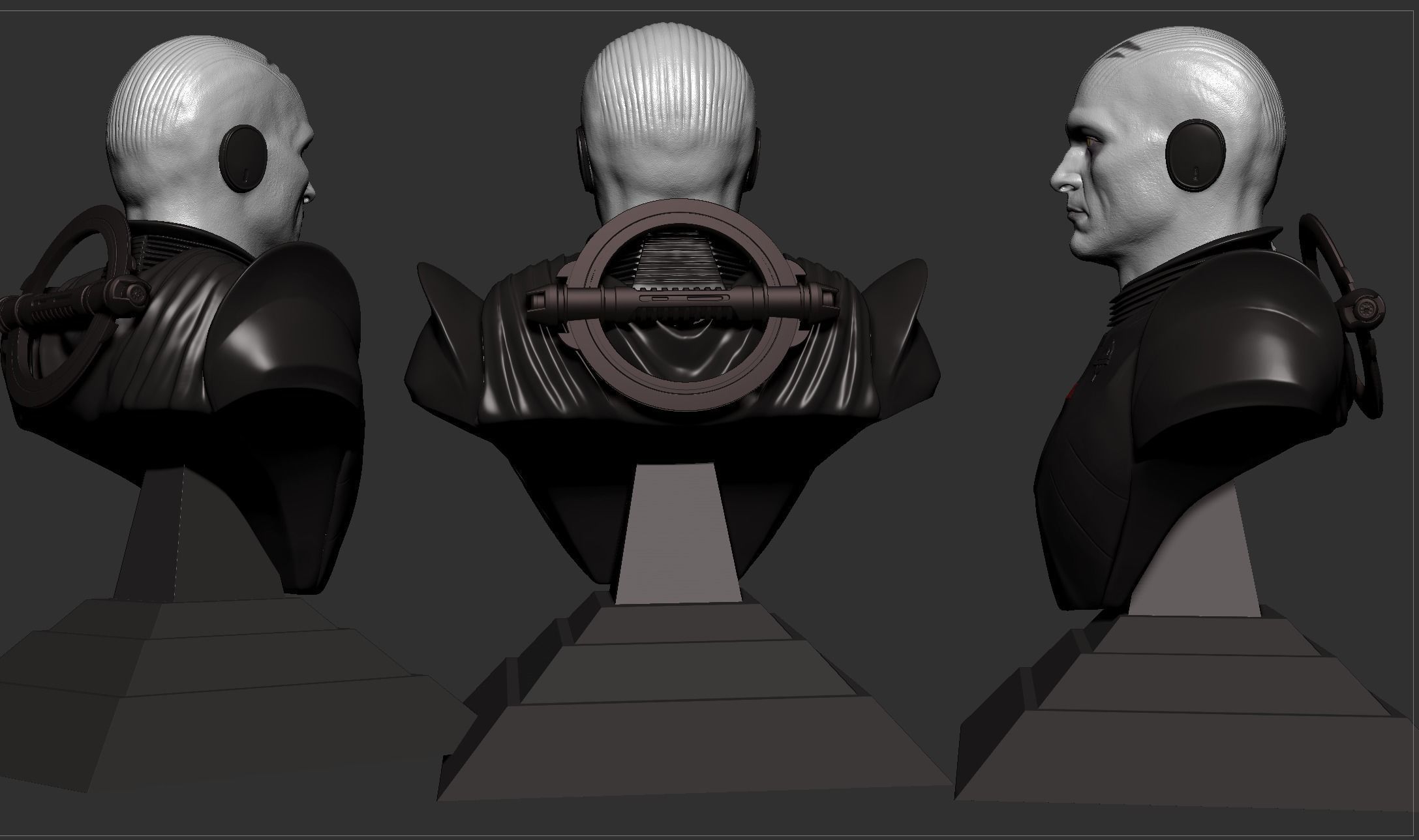 Grand Inquisitor Bust- Rupert Friend 3D print model_6