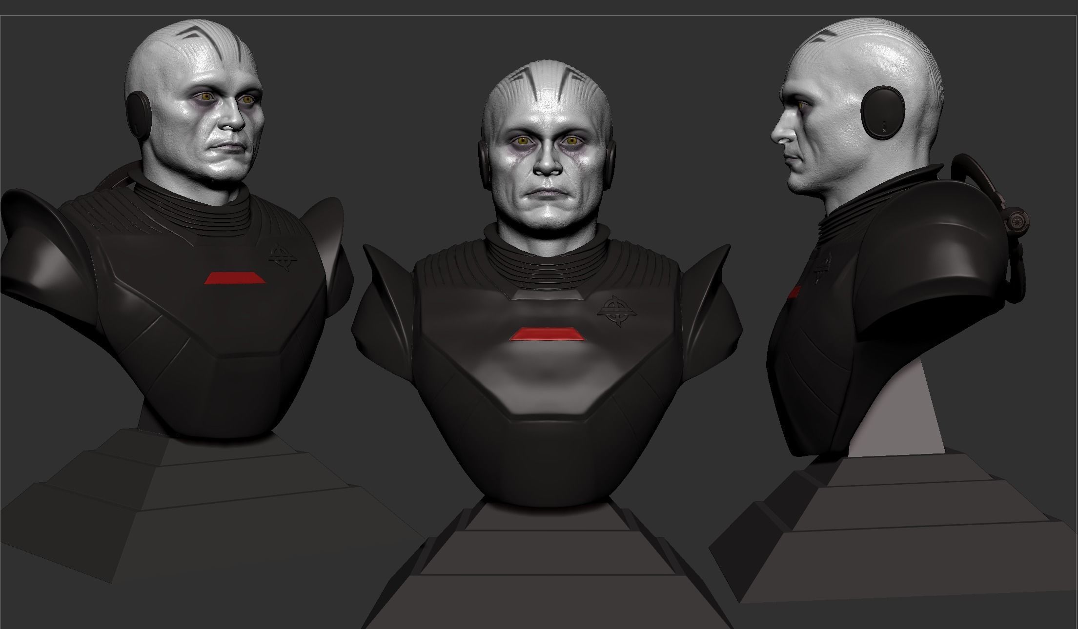 Grand Inquisitor Bust- Rupert Friend 3D print model_5