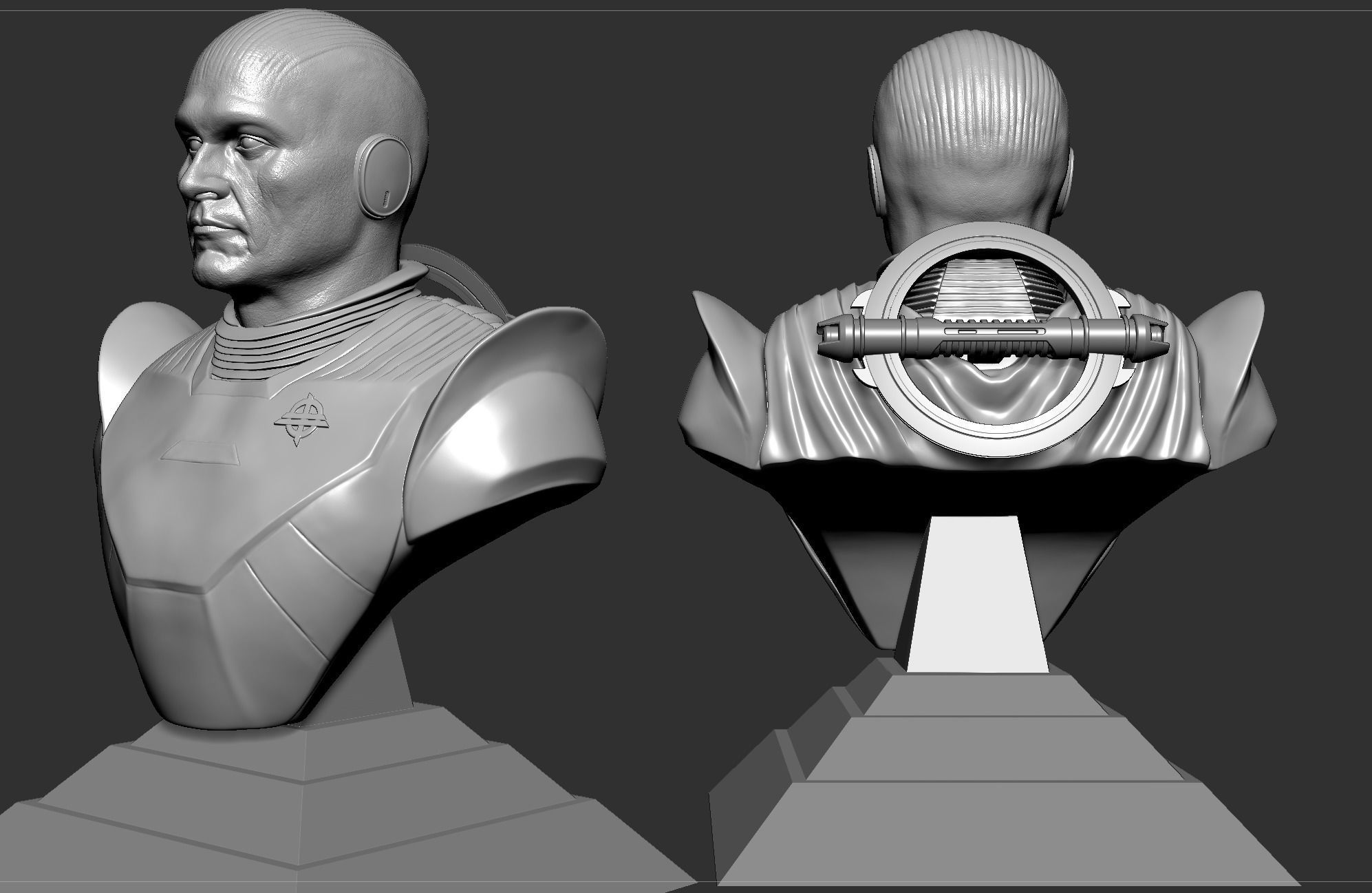 Grand Inquisitor Bust- Rupert Friend 3D print model_11