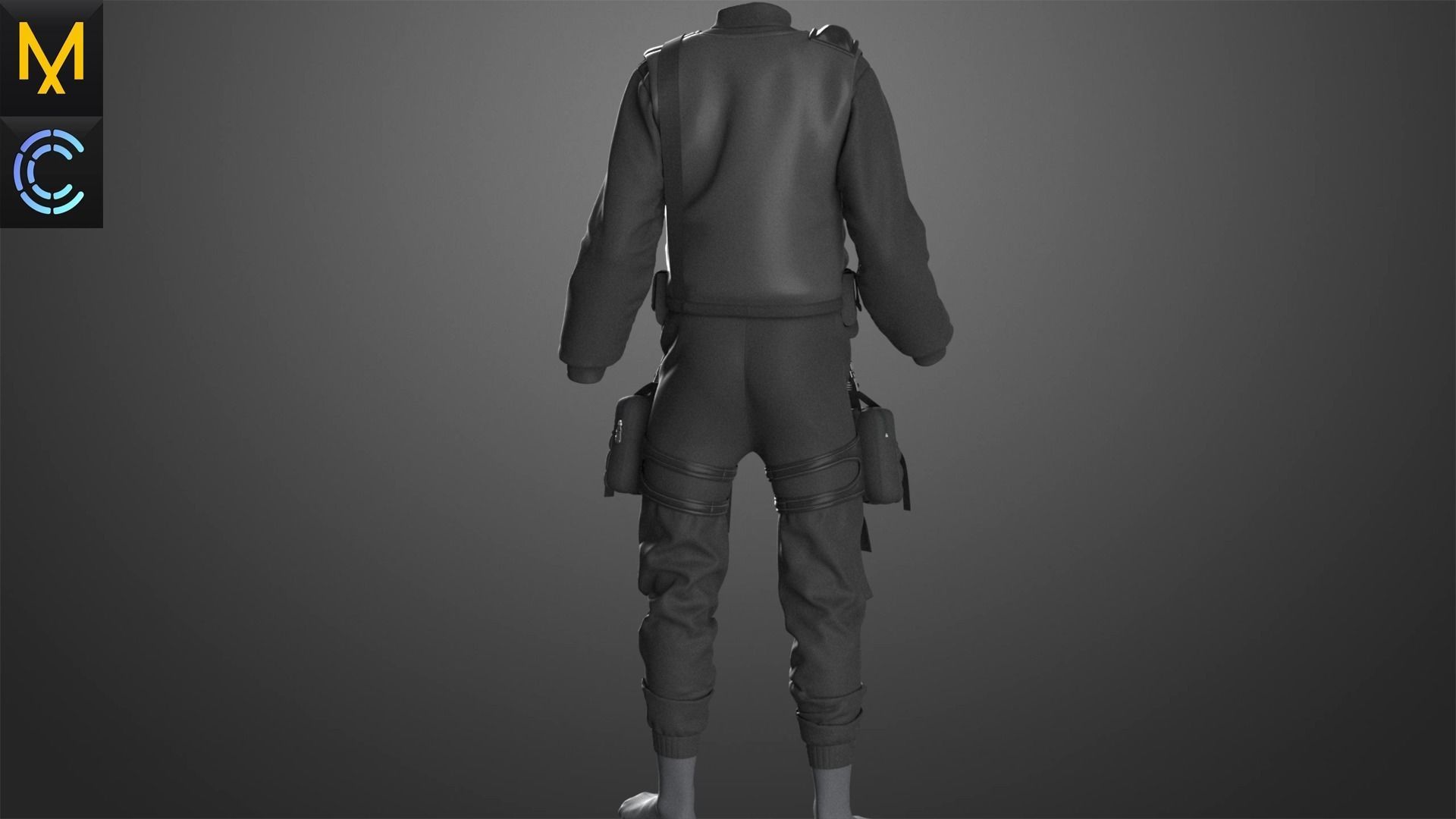 New Outfit Male OBJ mtl FBX ZPRJ 3D model_6