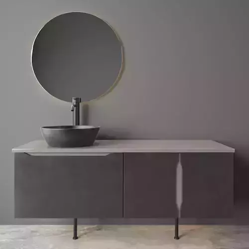 bathroom furniture set 42 3D model