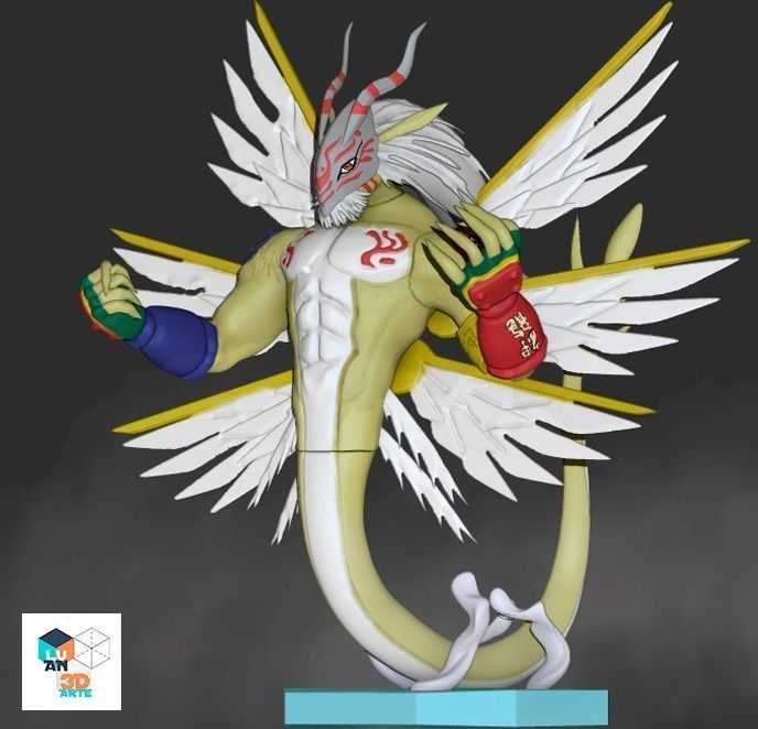 Goddramon Digimon 3D print model_1