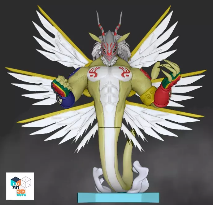 Goddramon Digimon 3D print model_0