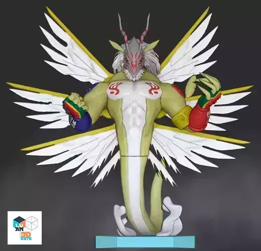 Goddramon Digimon 3D print model