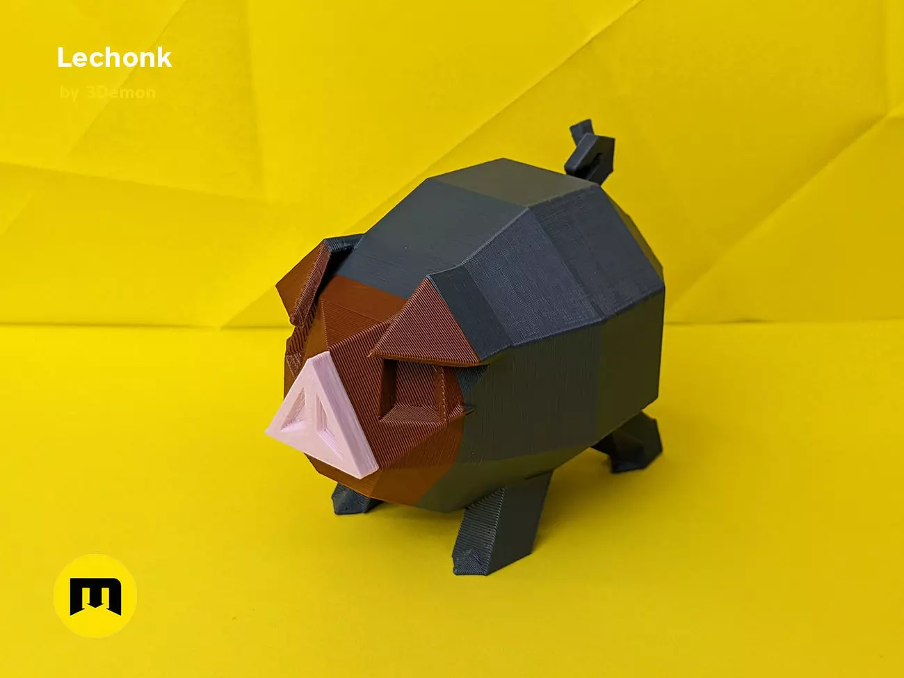 Lechonk Low Poly Pokemon Free 3D print model