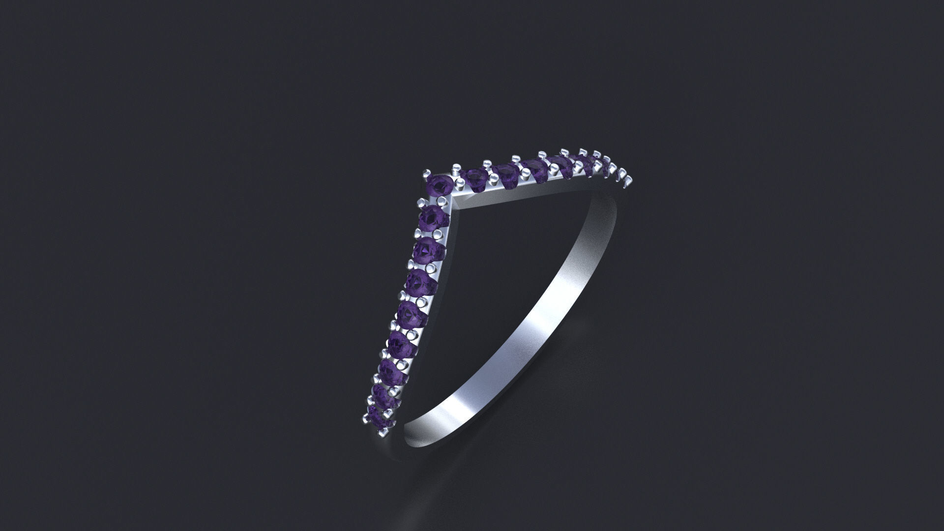 Engagement ring 3D or cnc model print 3D print model_9
