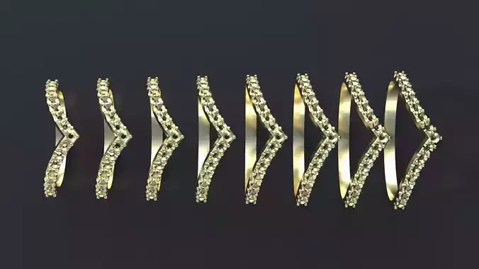 Engagement ring 3D or cnc model print