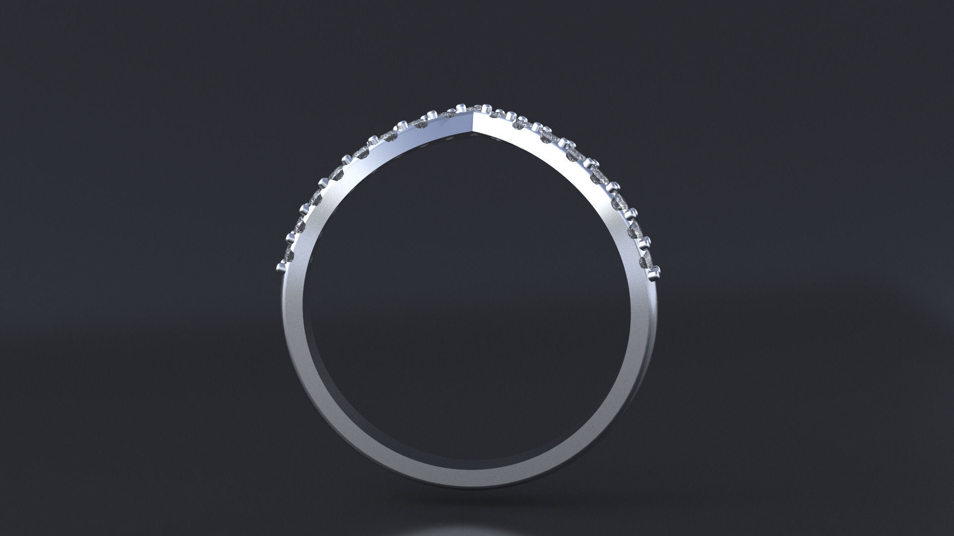 Engagement ring 3D or cnc model print 3D print model_7