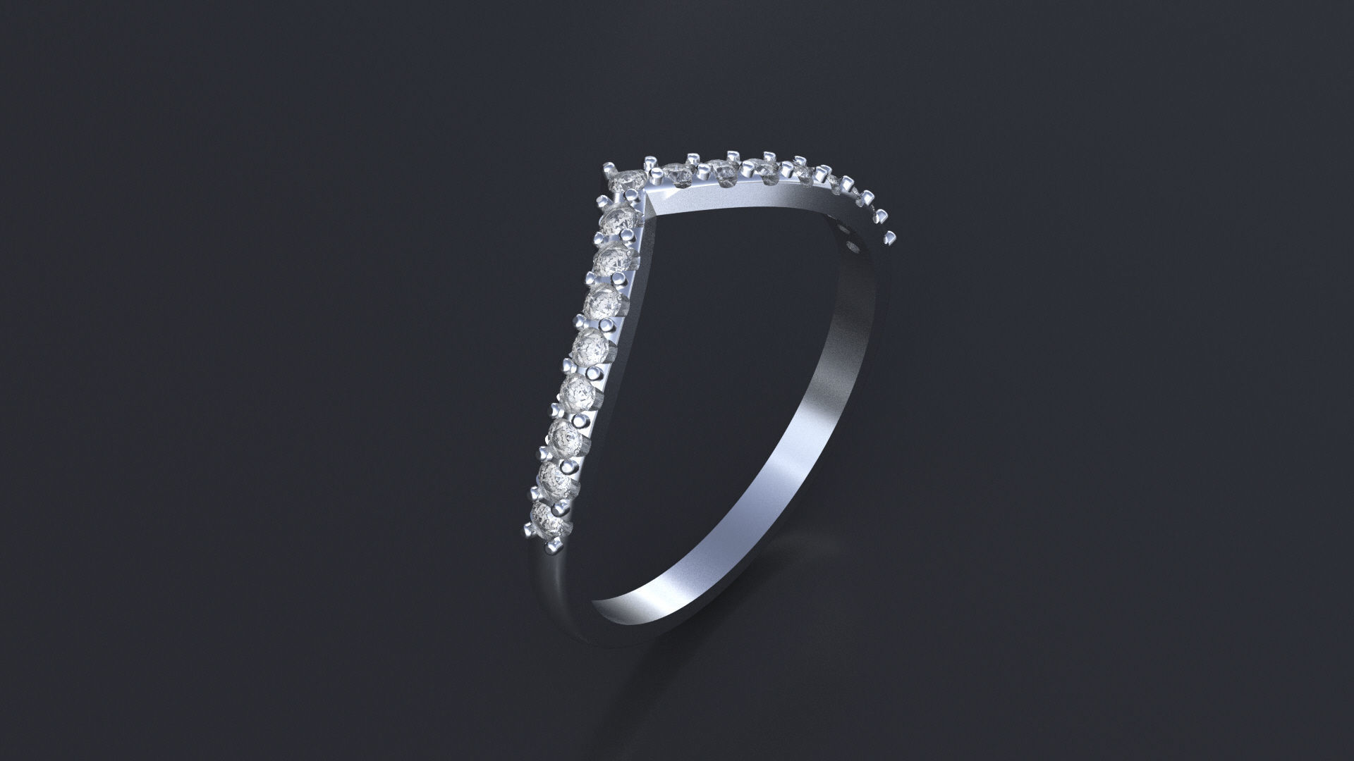 Engagement ring 3D or cnc model print 3D print model_6