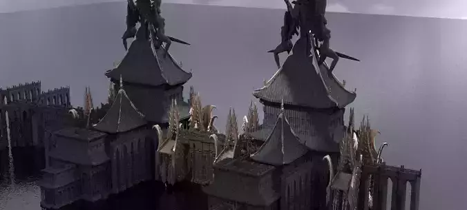 Nobunaga temple 2 3D model