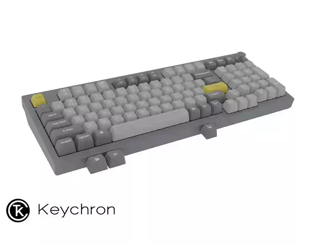 Keyboard Keychron Q5 Low-poly 3D model