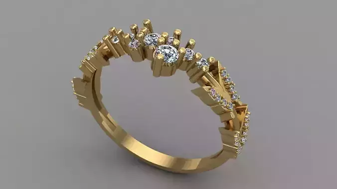 BUTTERFLY RING 3D print model