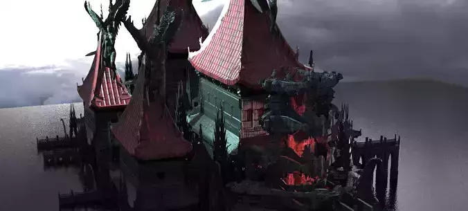 Lord Oda Nobunaga Dragon Demon structures 