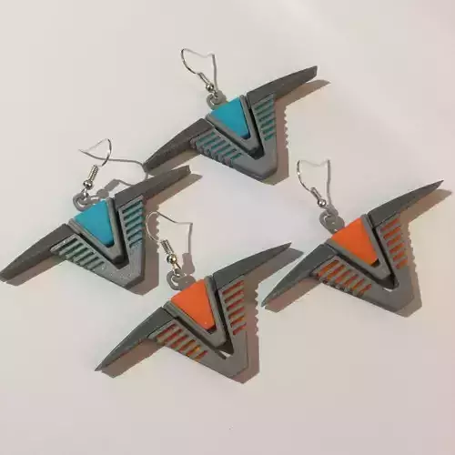 Stargate Chevron Earrings