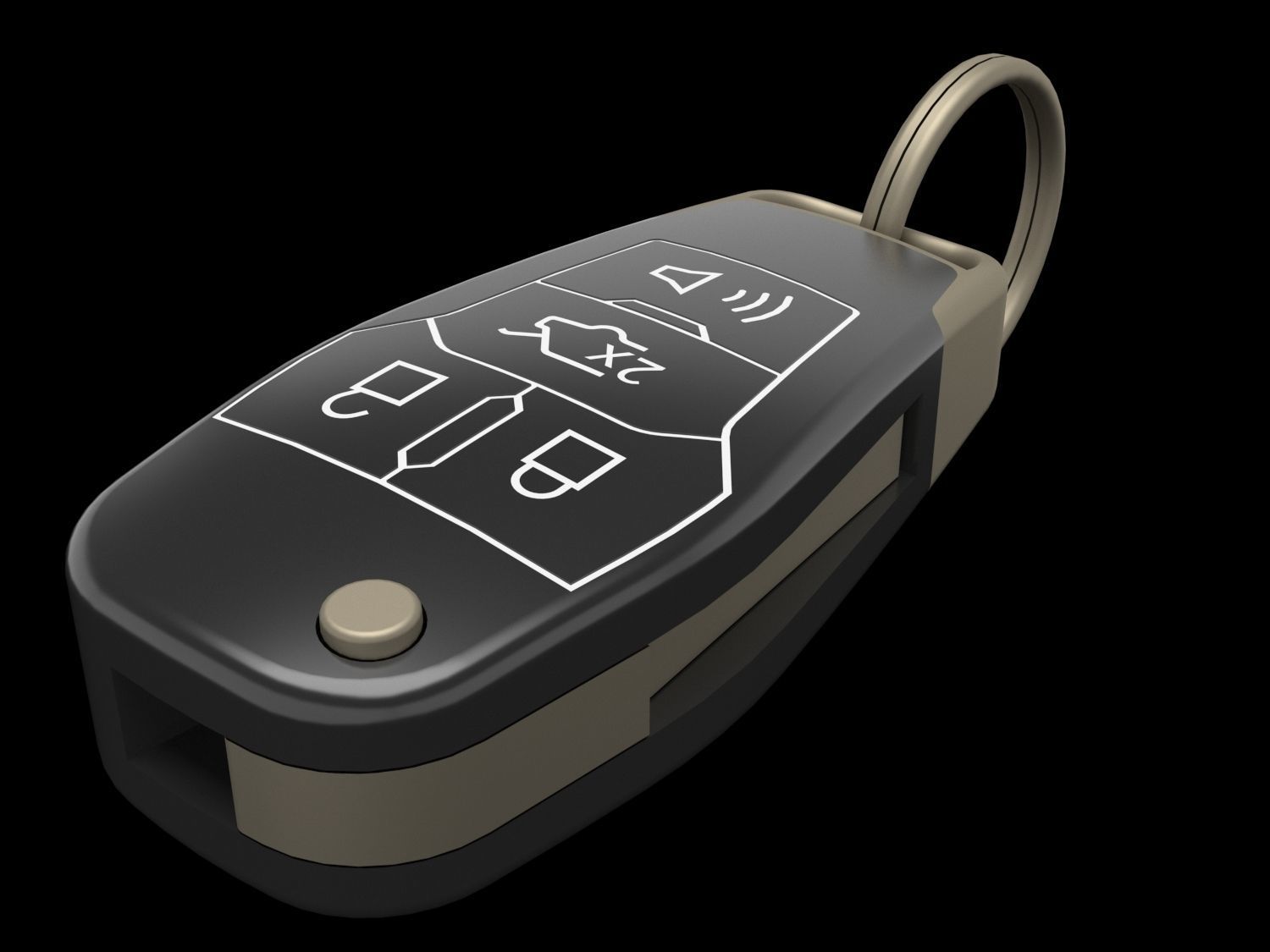 Smart Car Keys 3D model_2