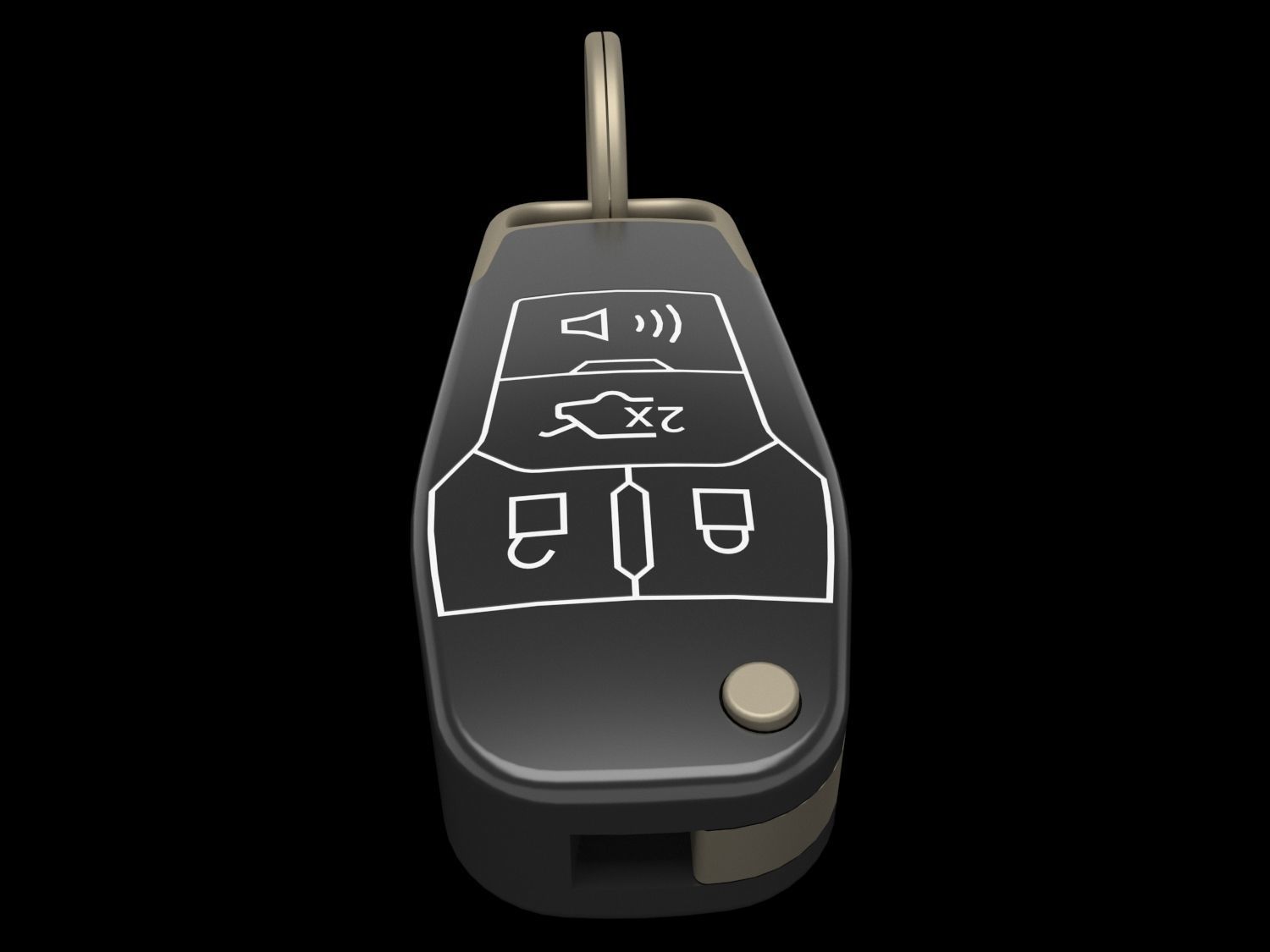 Smart Car Keys 3D model_3