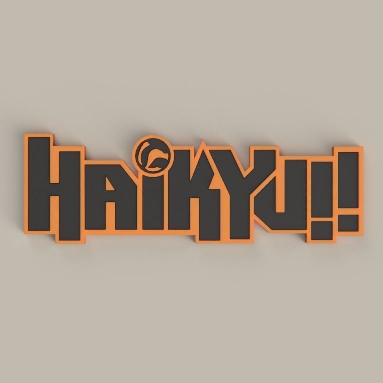Haikyu - Logo 3D print model_4