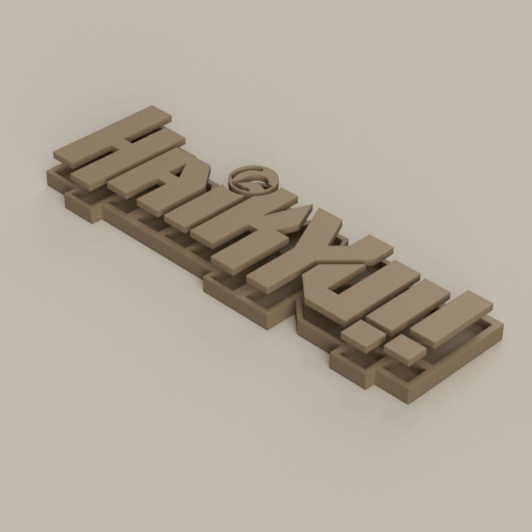 Haikyu - Logo 3D print model_3