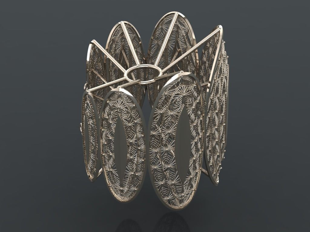 Bracelet 3d jewelry model 3D print model 3D print model_2
