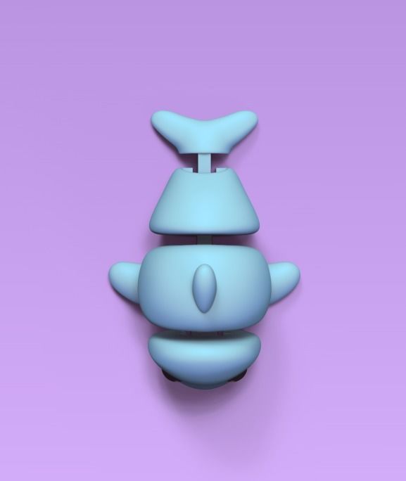 Flexi Dolphin 3D print model_4