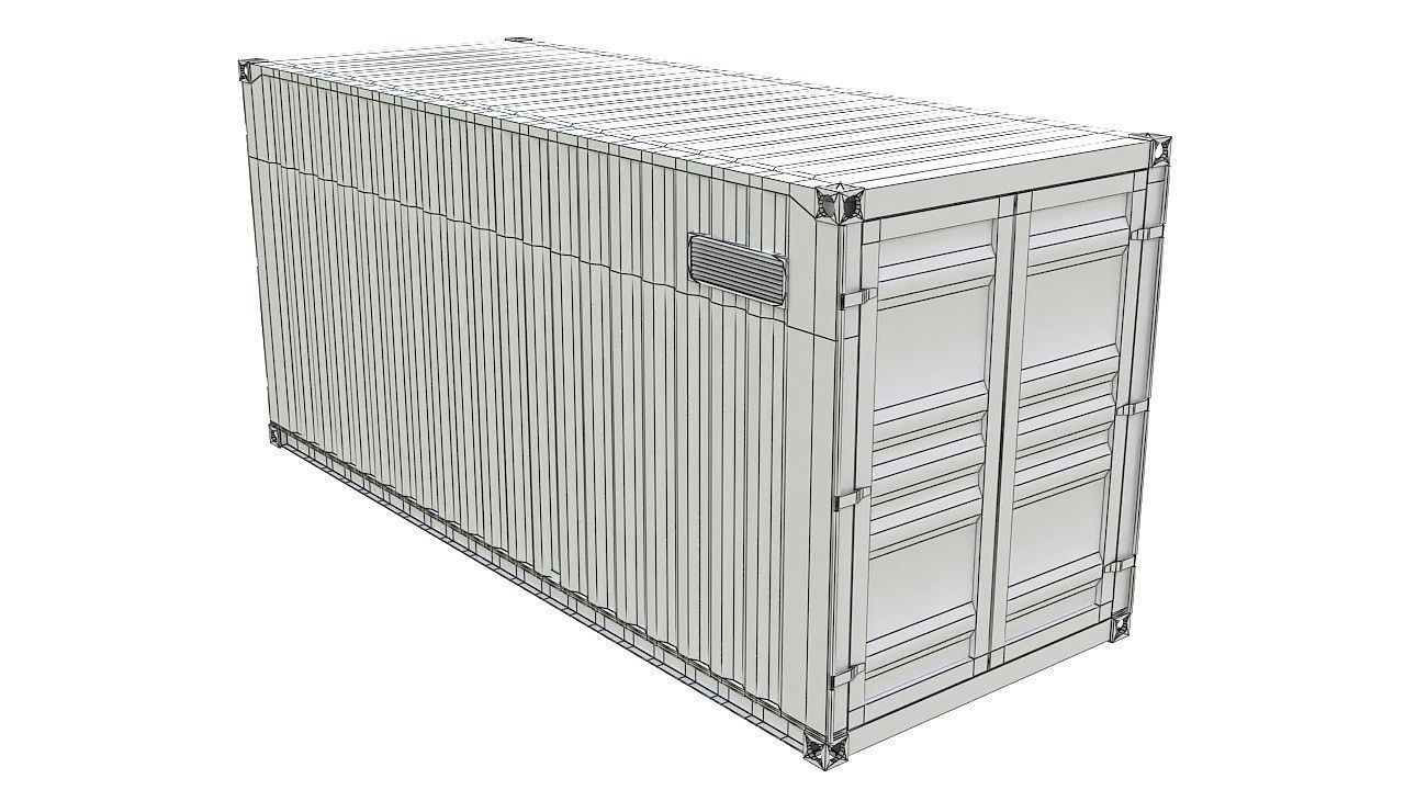 20ft shipping container house 3D model_9