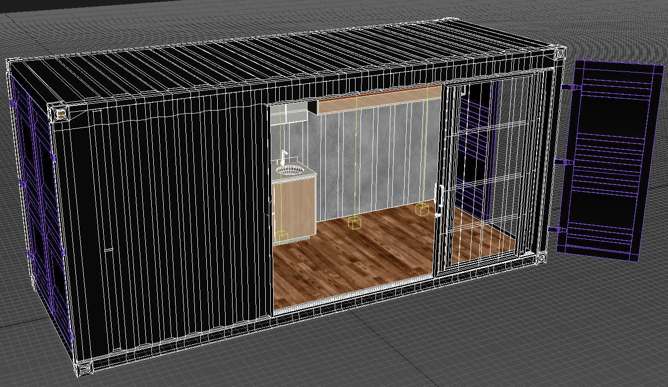 20ft shipping container house 3D model_18