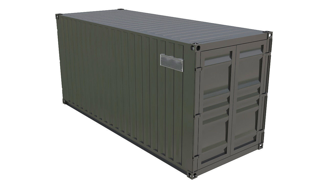 20ft shipping container house 3D model_8