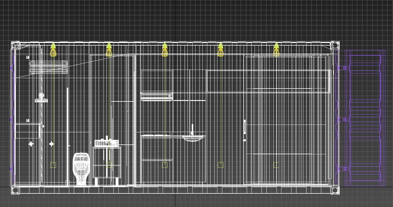 20ft shipping container house 3D model_16
