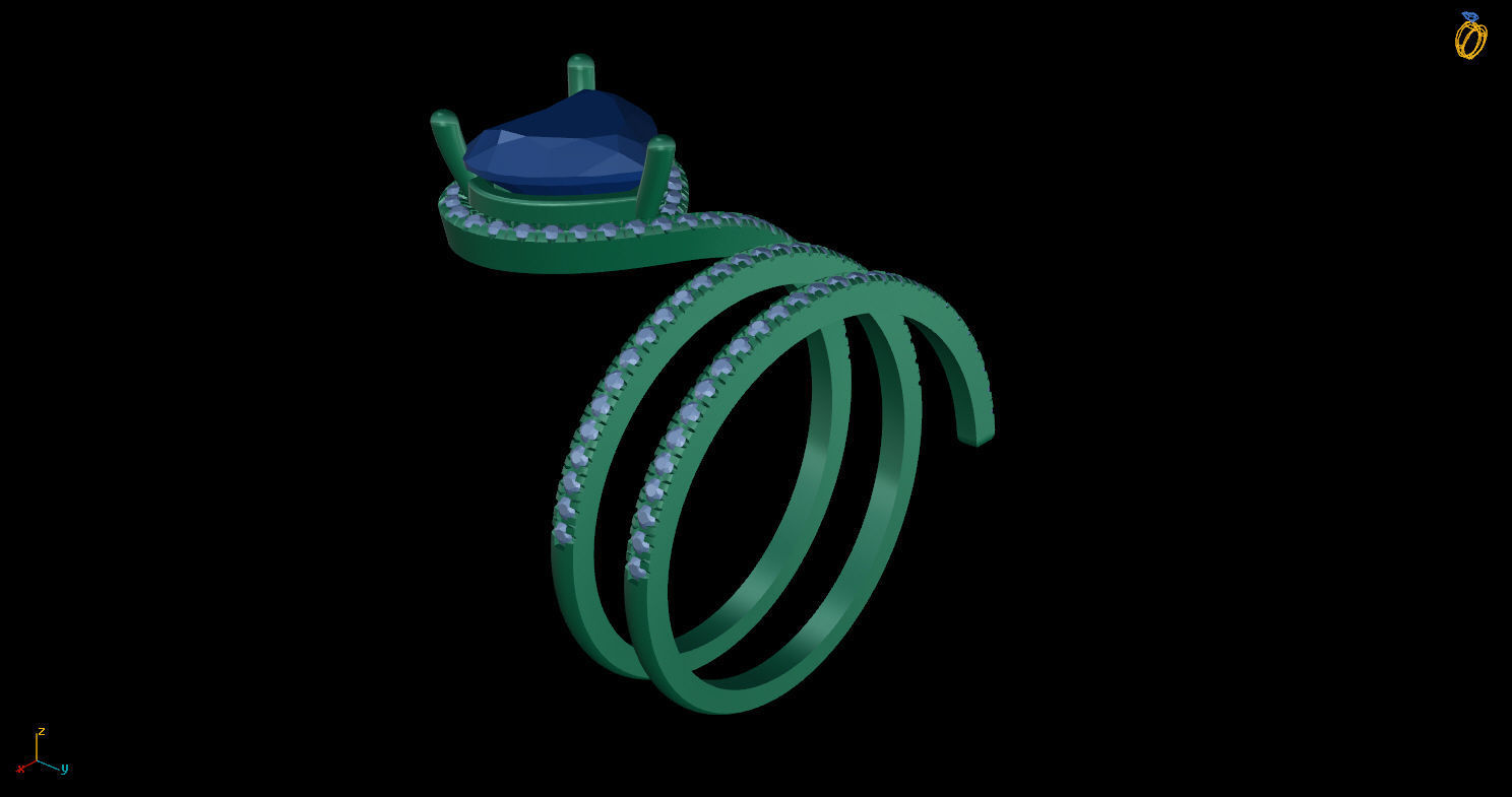 Ring SNAKE 3D print model_8