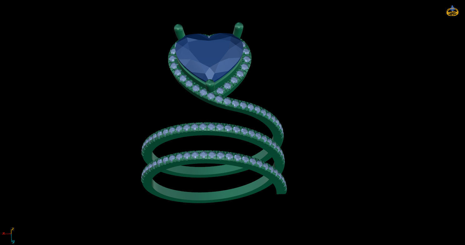 Ring SNAKE 3D print model_7