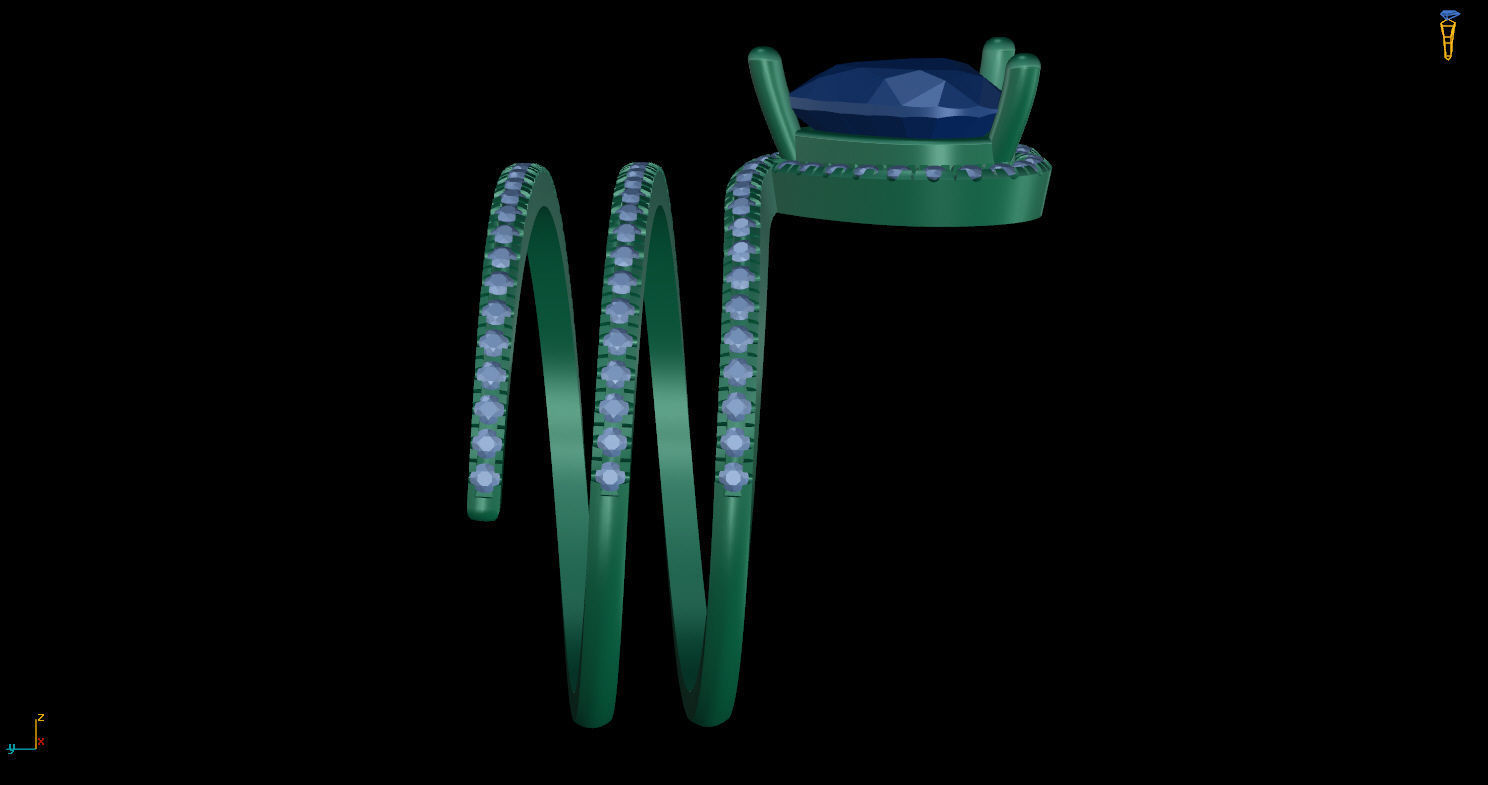 Ring SNAKE 3D print model_5