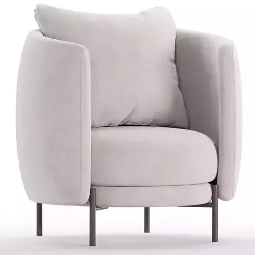Fauteuil in tweed Arcus design E Gallina 3D model