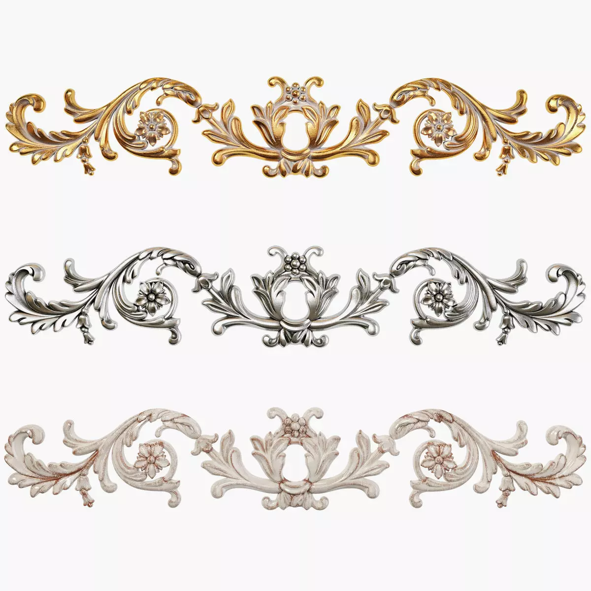 Classic carved 175 3D model_0