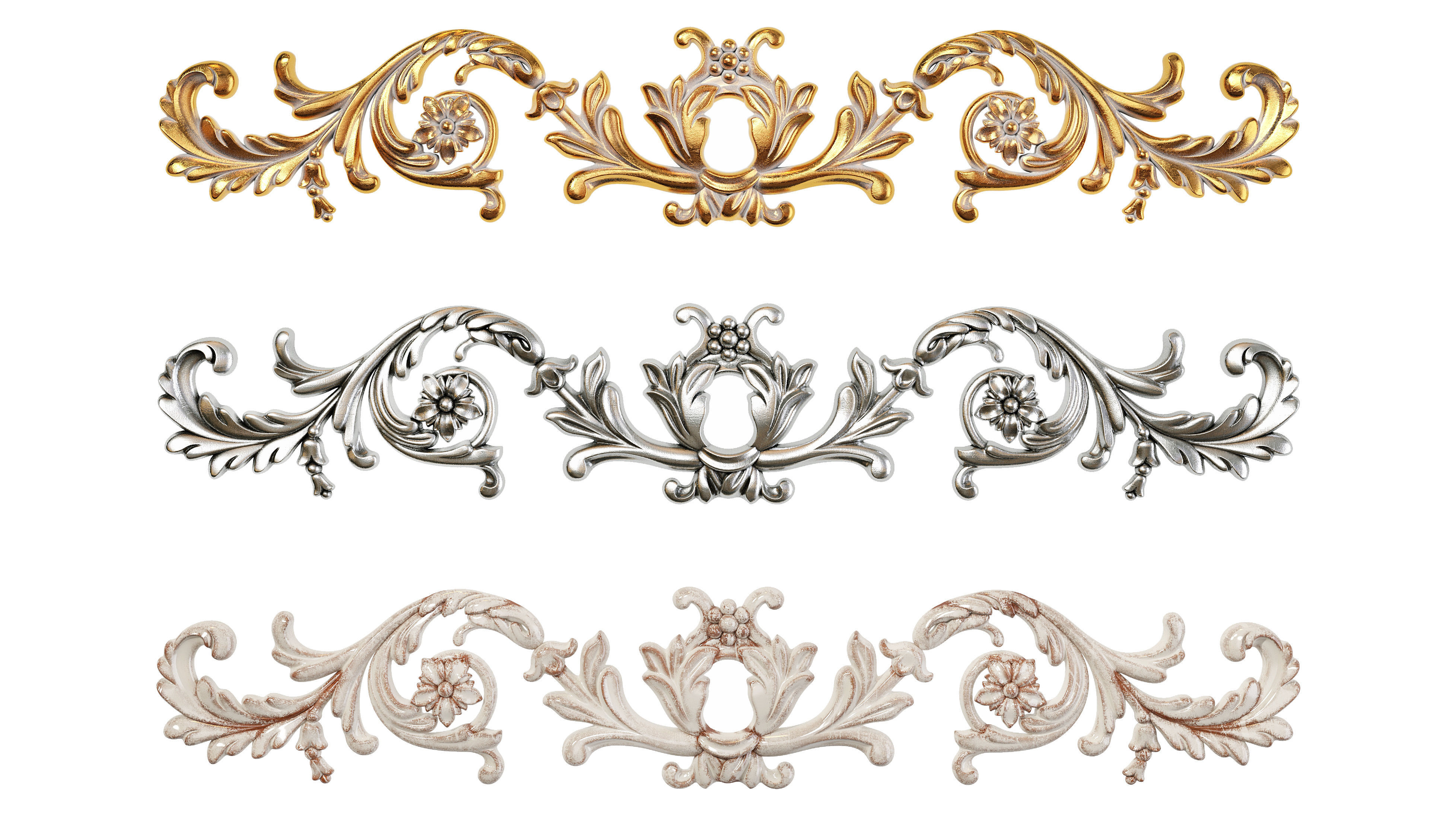 Classic carved 175 3D model_6