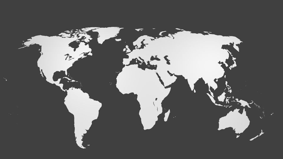 World map 3D model_1