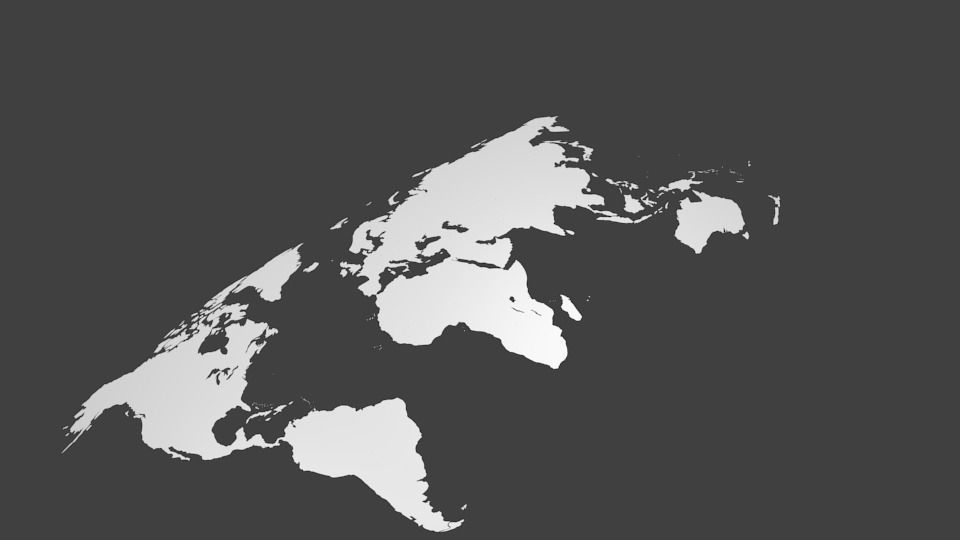 World map 3D model_2