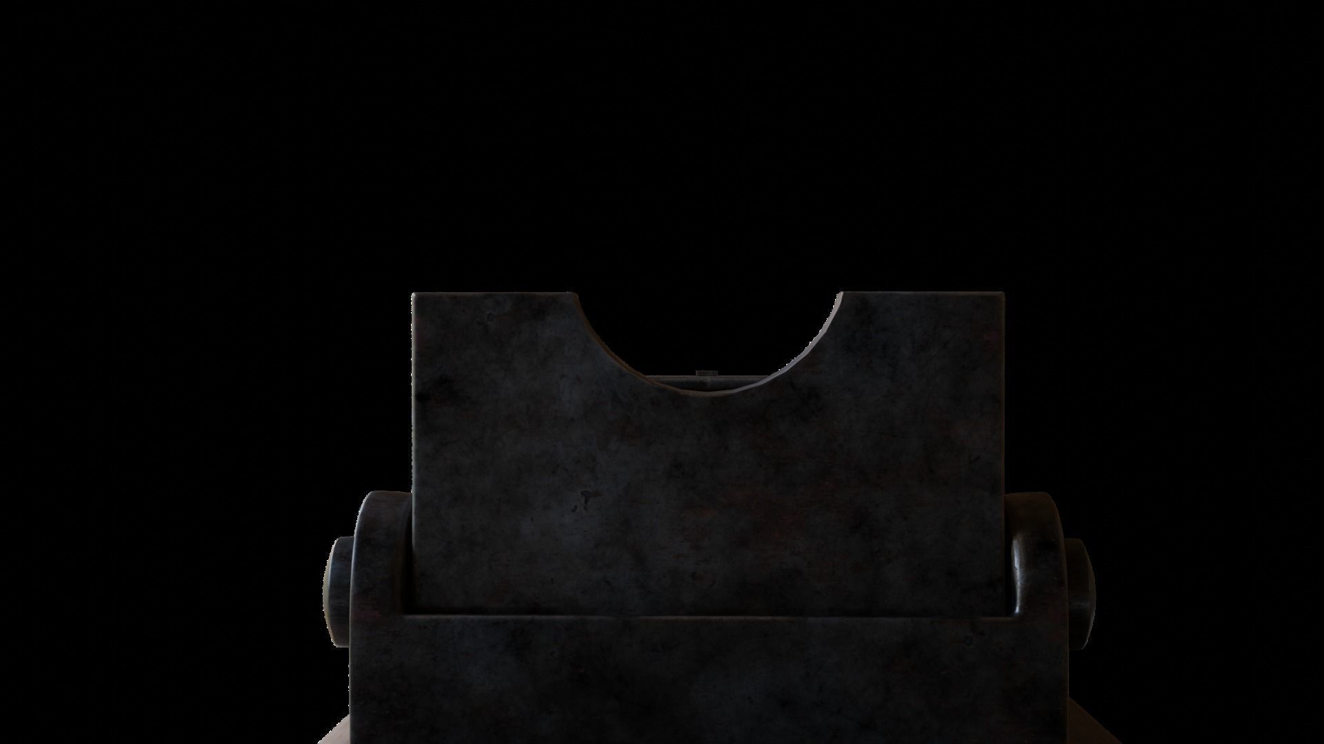 Mannlicher Rifle with square sight - Rigged 3D model_6