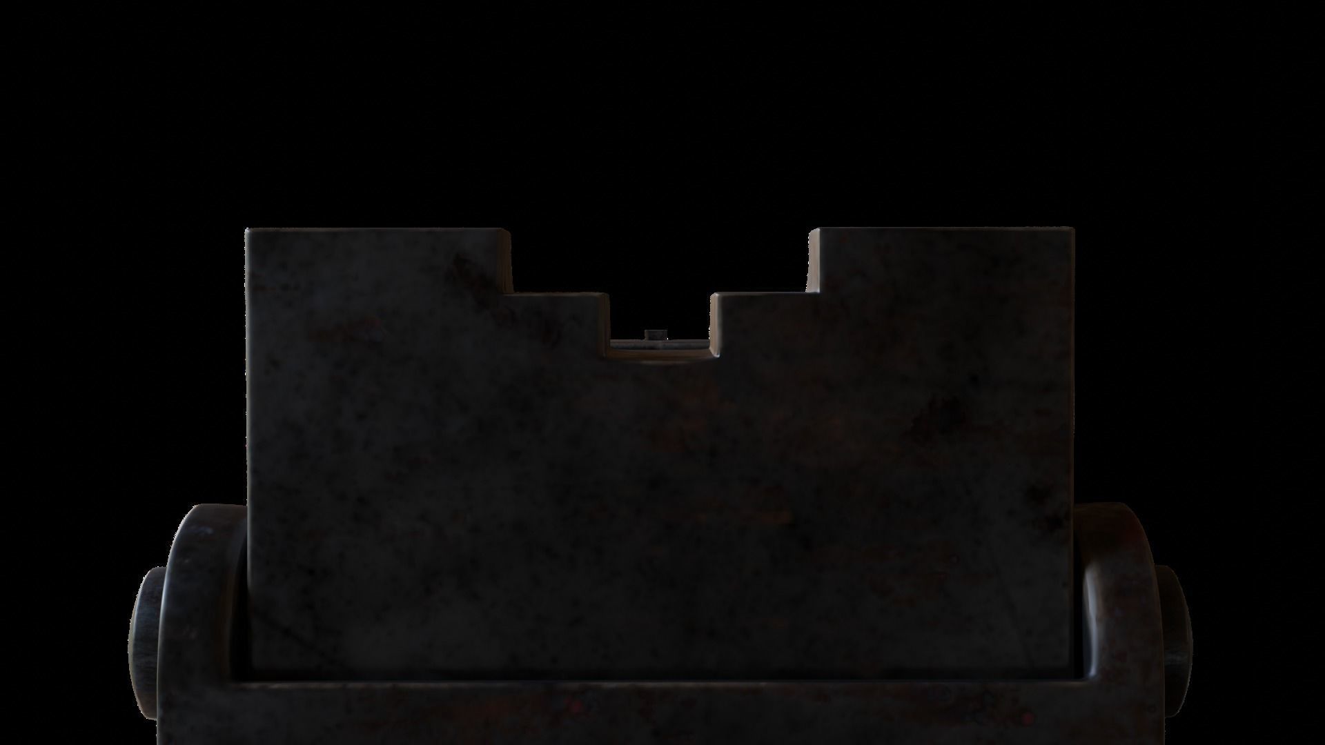 Mannlicher Rifle with square sight - Rigged 3D model_5