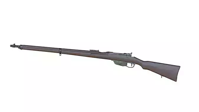 Mannlicher Rifle with square sight - Rigged