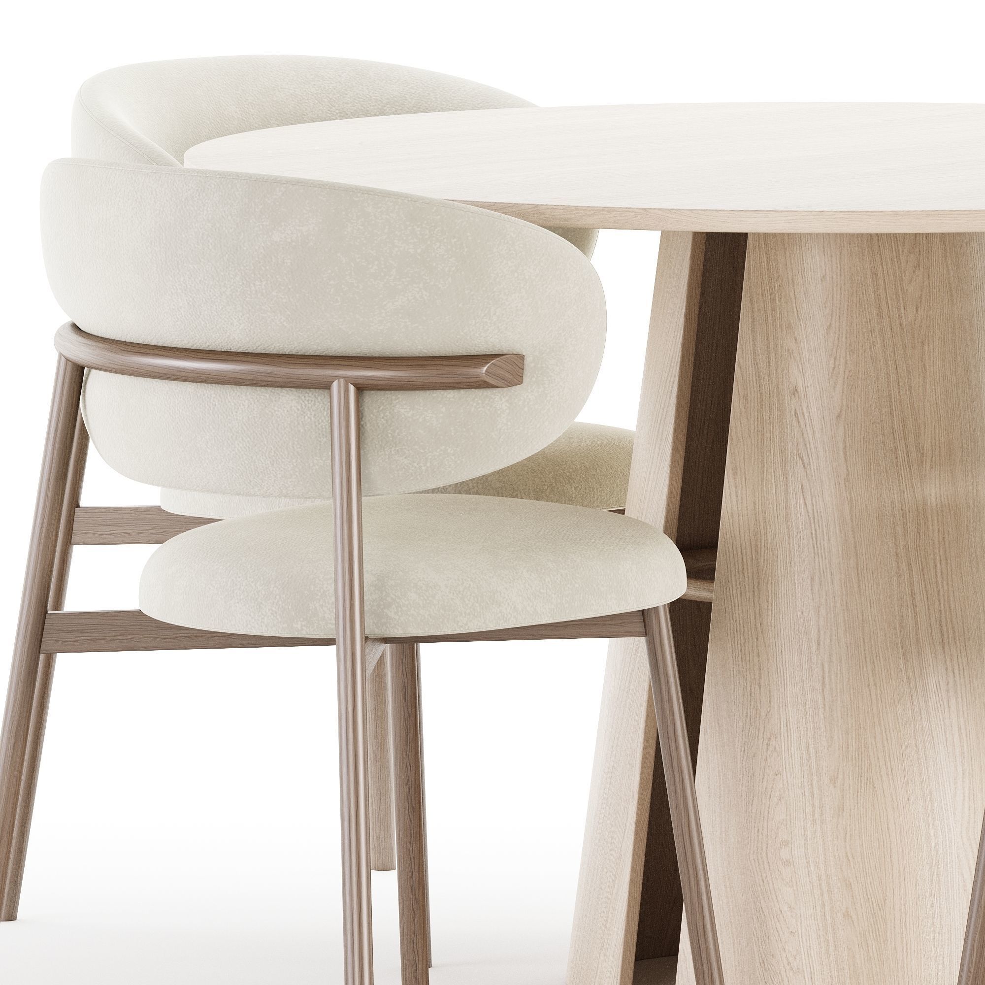 Dining Set 01 3D model_3