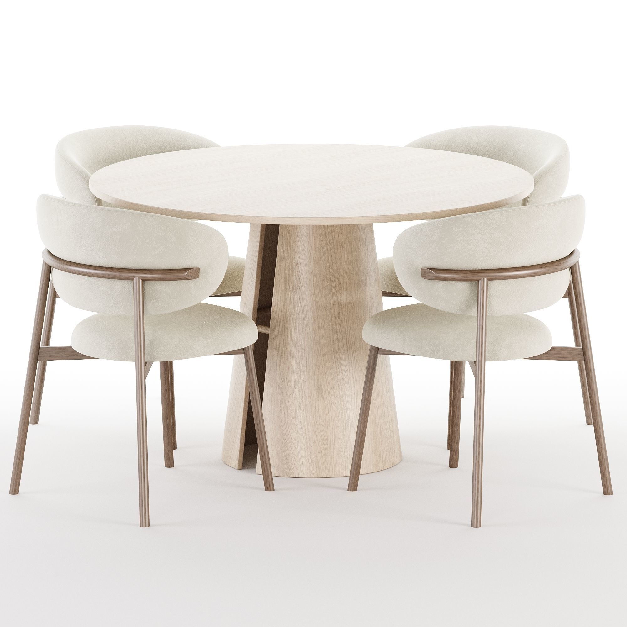 Dining Set 01 3D model_2
