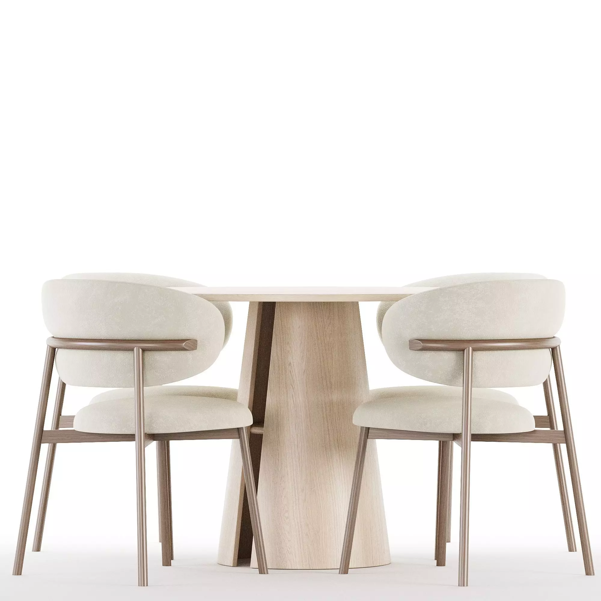 Dining Set 01 3D model_0