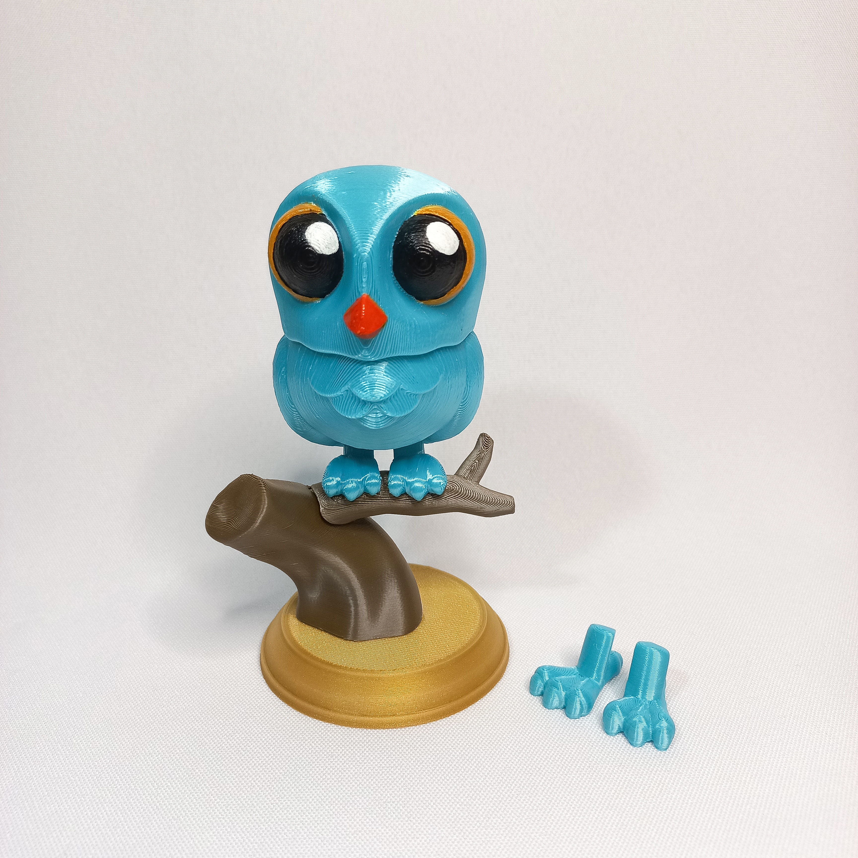 OWL CARTOON 3D print model_2
