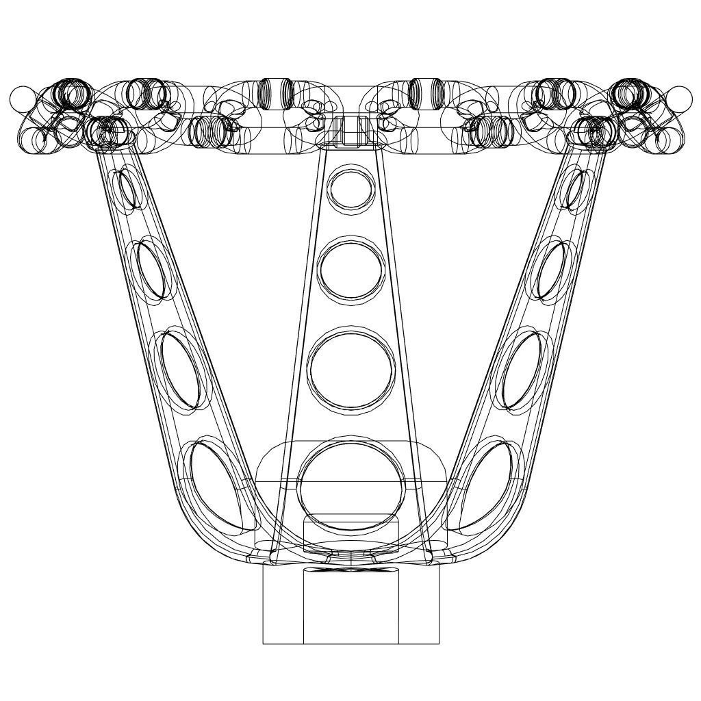 3d printable lowrider chain link steering wheel hi-poly 3D print model_5