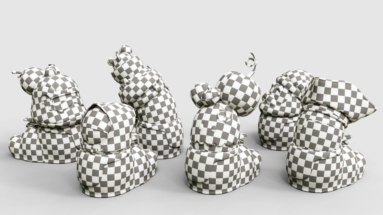 Wobi Pack Vol 1 Low-poly 3D model_6