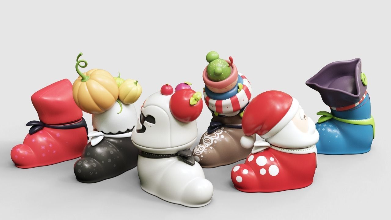 Wobi Pack Vol 1 Low-poly 3D model_3