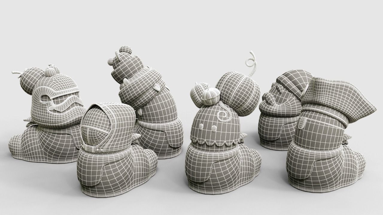 Wobi Pack Vol 1 Low-poly 3D model_5