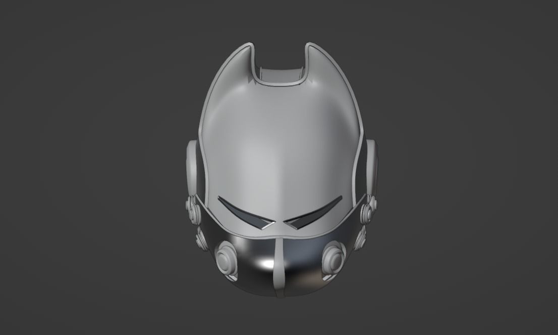 Sci-Fi Helmet Cyberpunk Dog 3D Model Low-poly 3D model_4