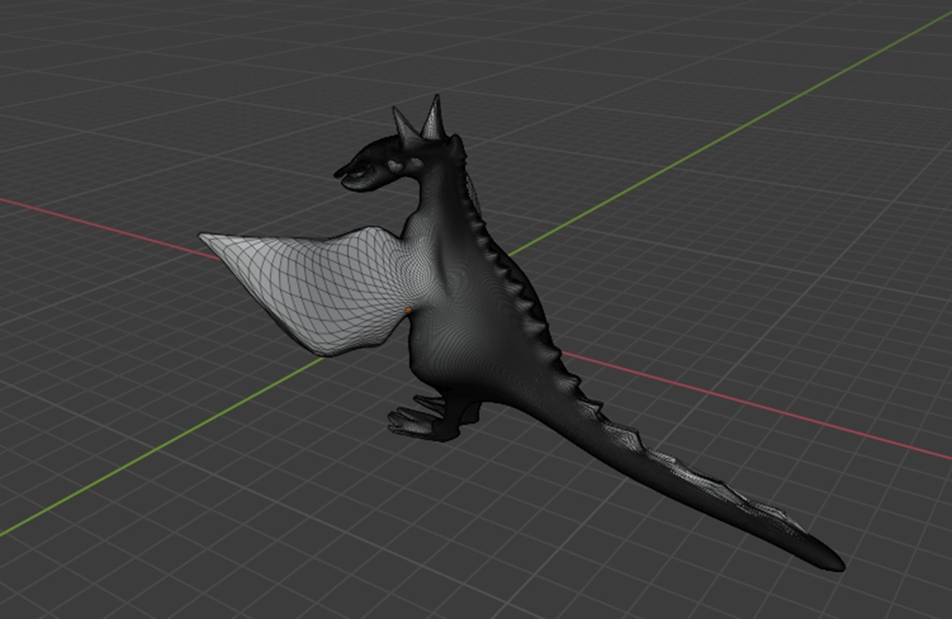 dinosaur toy bird flying in air 3D model_6