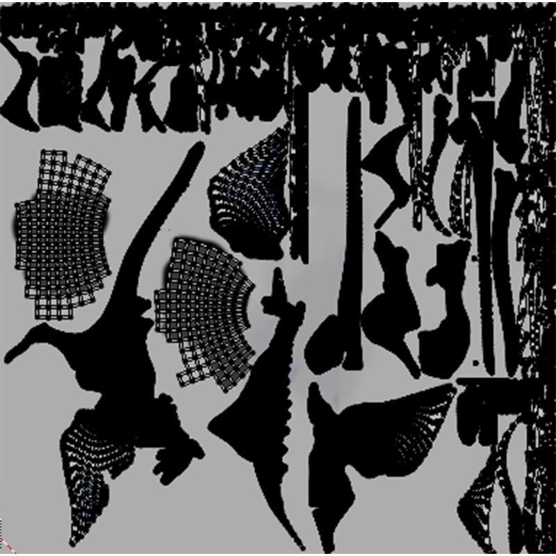 dinosaur toy bird flying in air 3D model_9